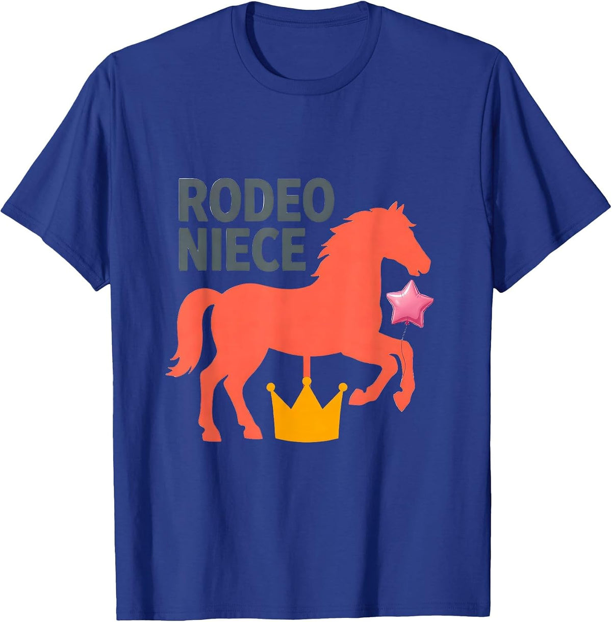 Rodeo Niece Pink Boots Coquette CowGirl Birthday Party T-Shirt - Royal Blue