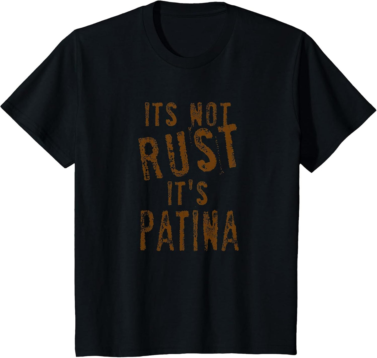 It's Not Rust It's Patina Rat Rod Rules T-Shirt - Black