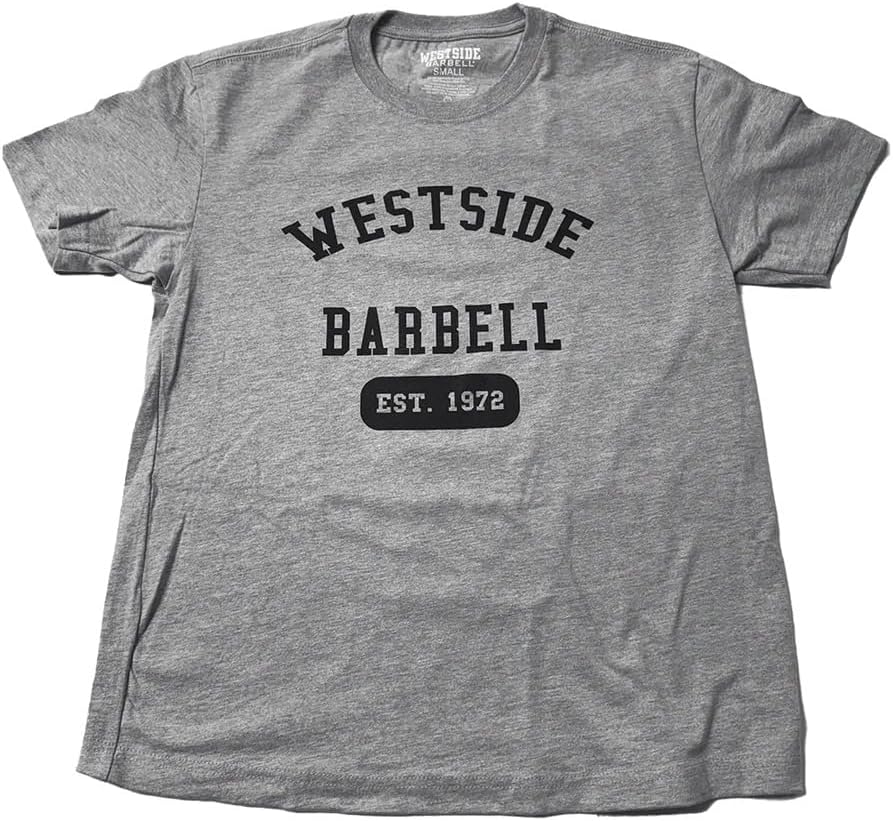 Westside Barbell Est. 1972 T-Shirt, Heavyweight Cotton, Classic Fit, Men's - Heather