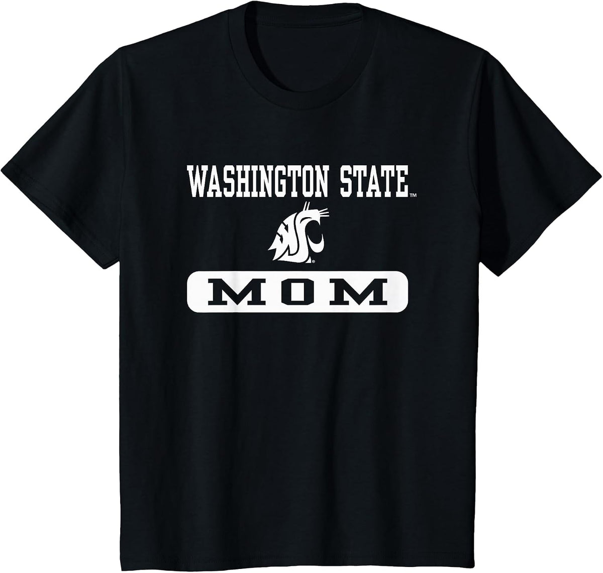 Washington State Cougars Mom Officially Licensed T-Shirt - Black