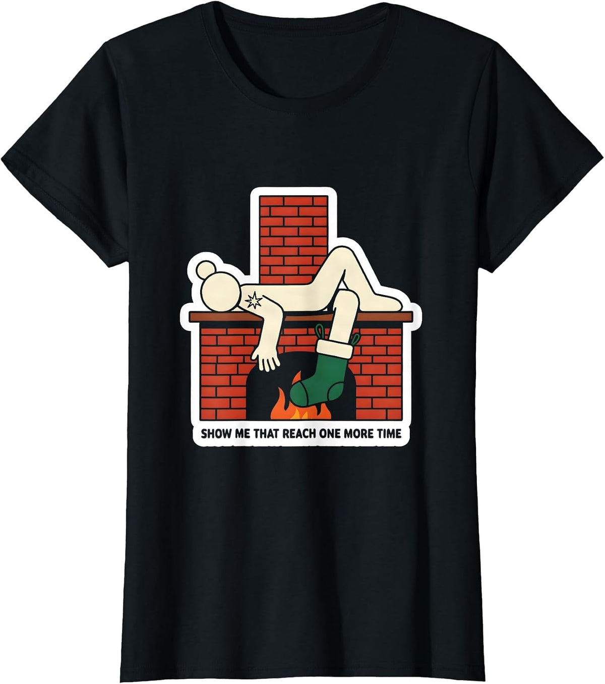 Women's Show Me That Reach One More Time Funny Physical Therapist T-Shirt - Black