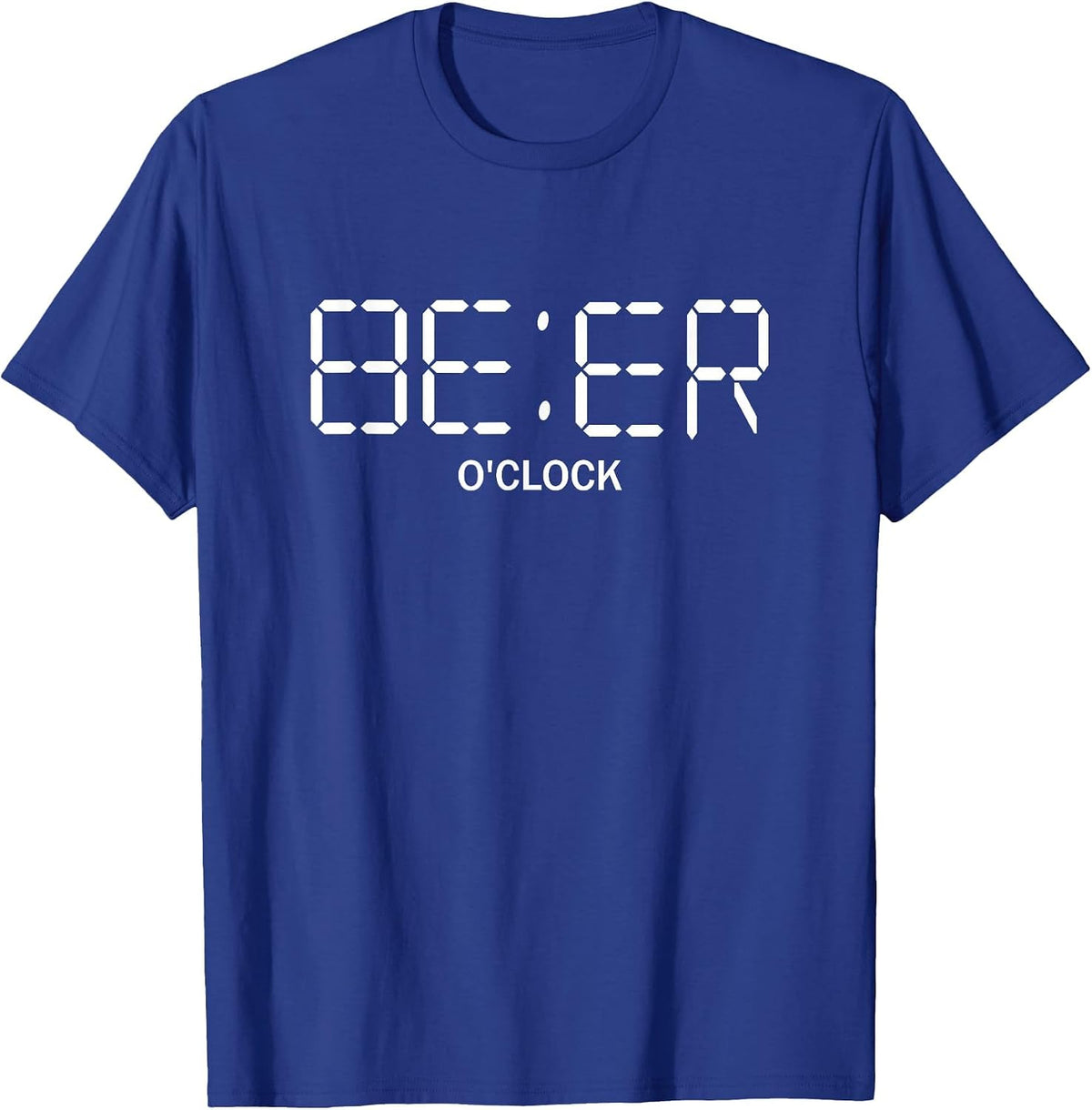 Beer O'Clock Funny Beer T-Shirt T-Shirt - Royal Blue