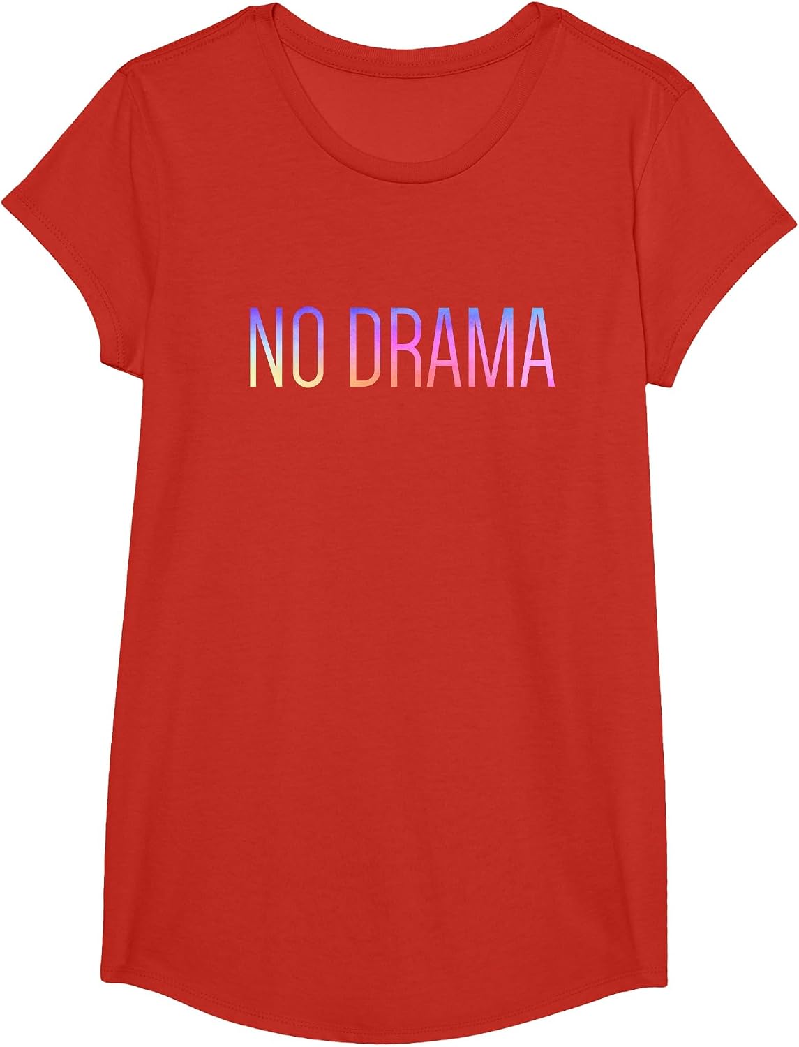 No Drama T-Shirt - Girls Red