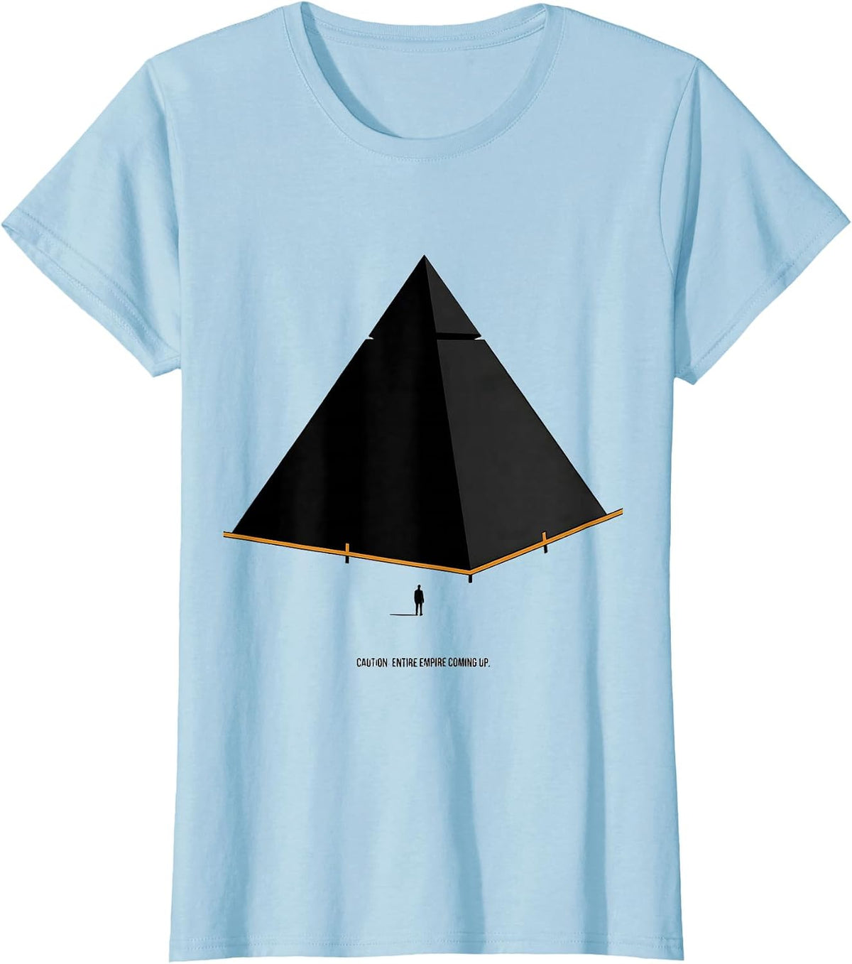 Women's Caution: Entire Empire Coming Up Funny History Teacher T-Shirt - Baby Blue