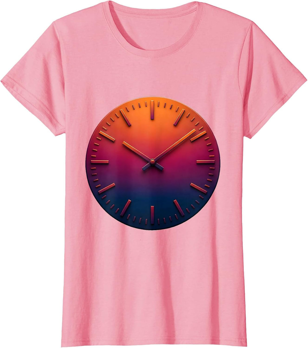 Women's Thirteen Tick Clock Math Teacher Sarcastic Humor T-Shirt - Pink
