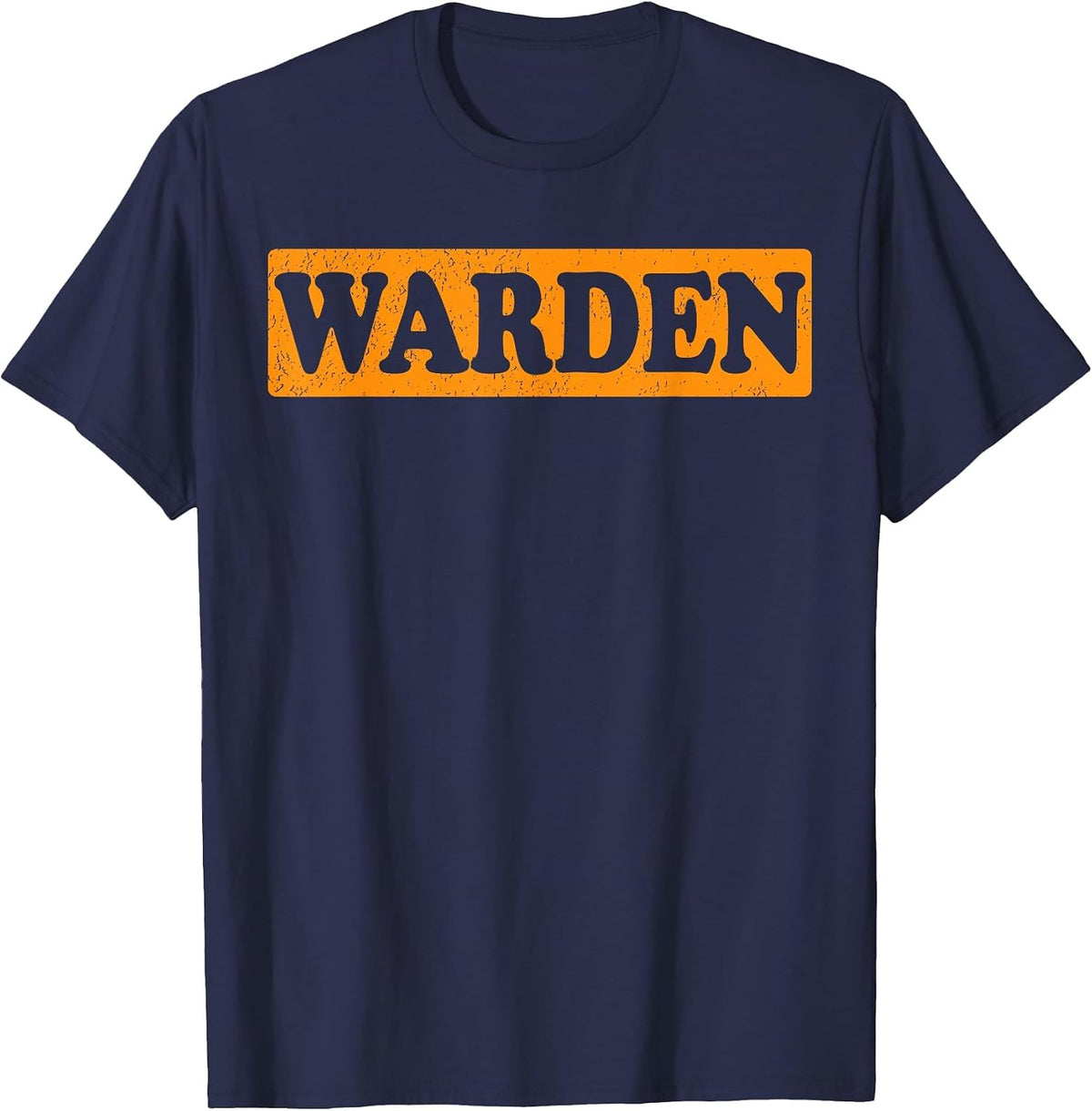 Warden Halloween Costume T-Shirt - Navy Blue