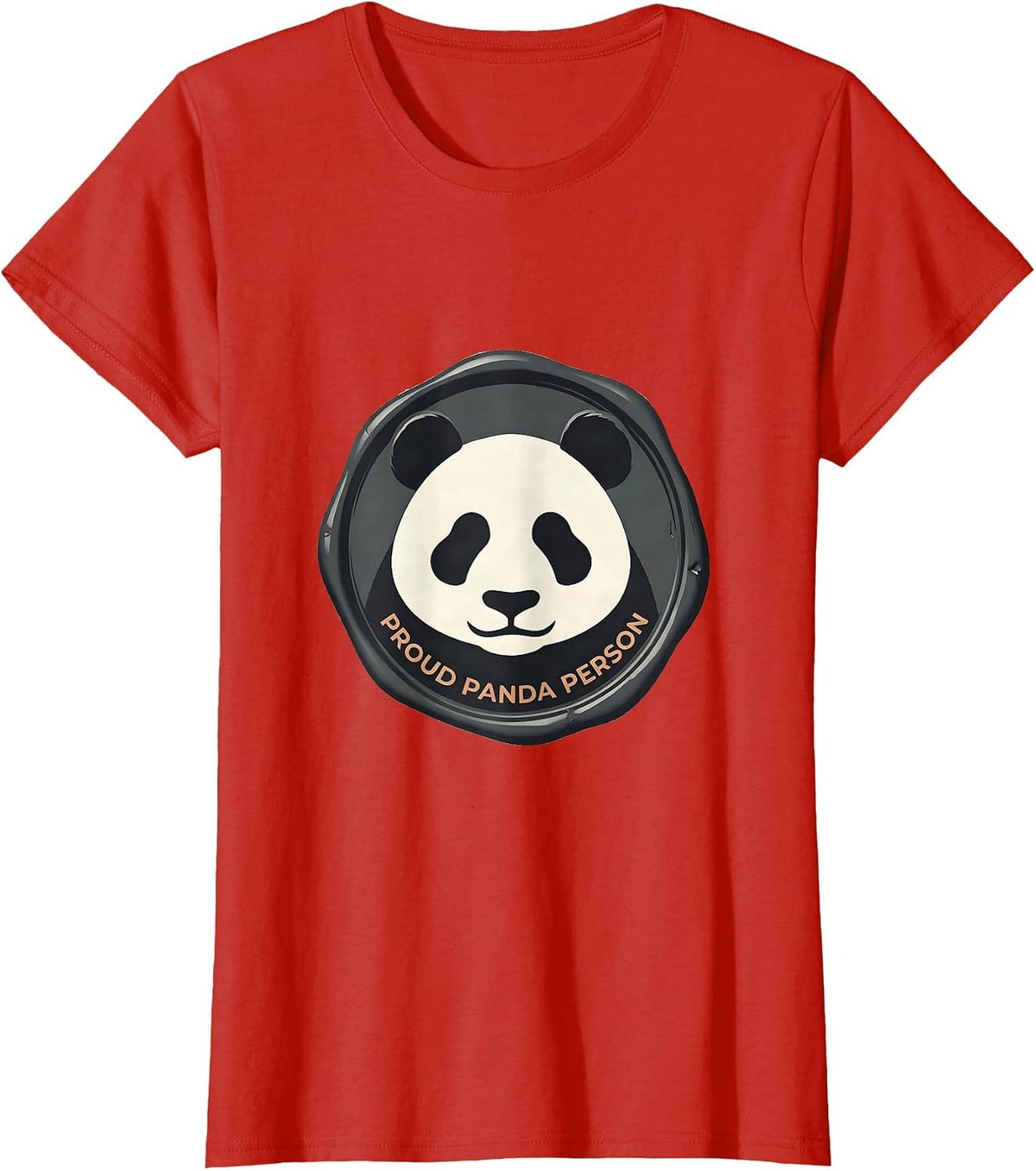 Women's Proud Panda Person Funny Panda Bear Animal Lover Gift T-Shirt - Red