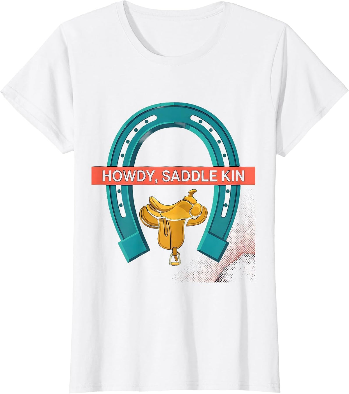 Howdy, Saddle Kin Western Cowboy Cowgirl Rodeo Pride T-Shirt - White