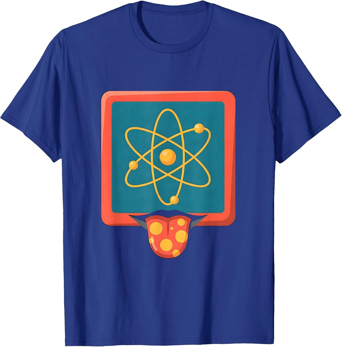 Men's Periodic Table Element Lick Funny Chemistry Graphic T-Shirt - Royal Blue