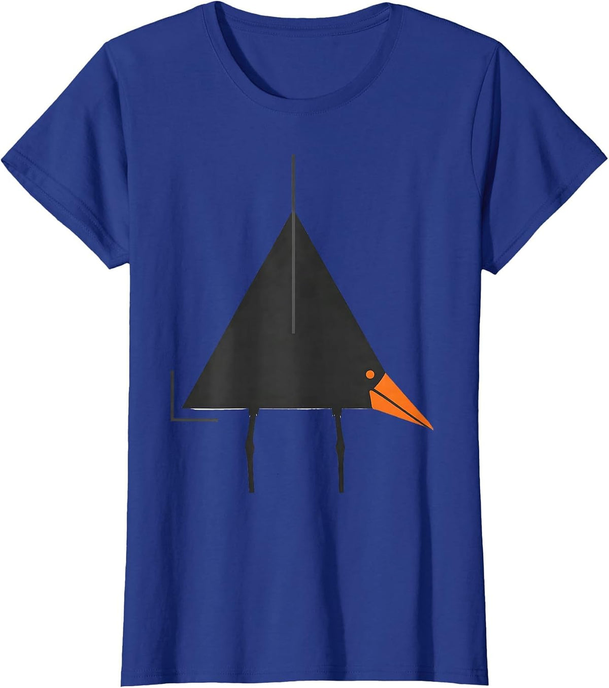 Women's Triangull Triangle Seagull Bird Pun Funny Math Teacher T-Shirt - Royal Blue