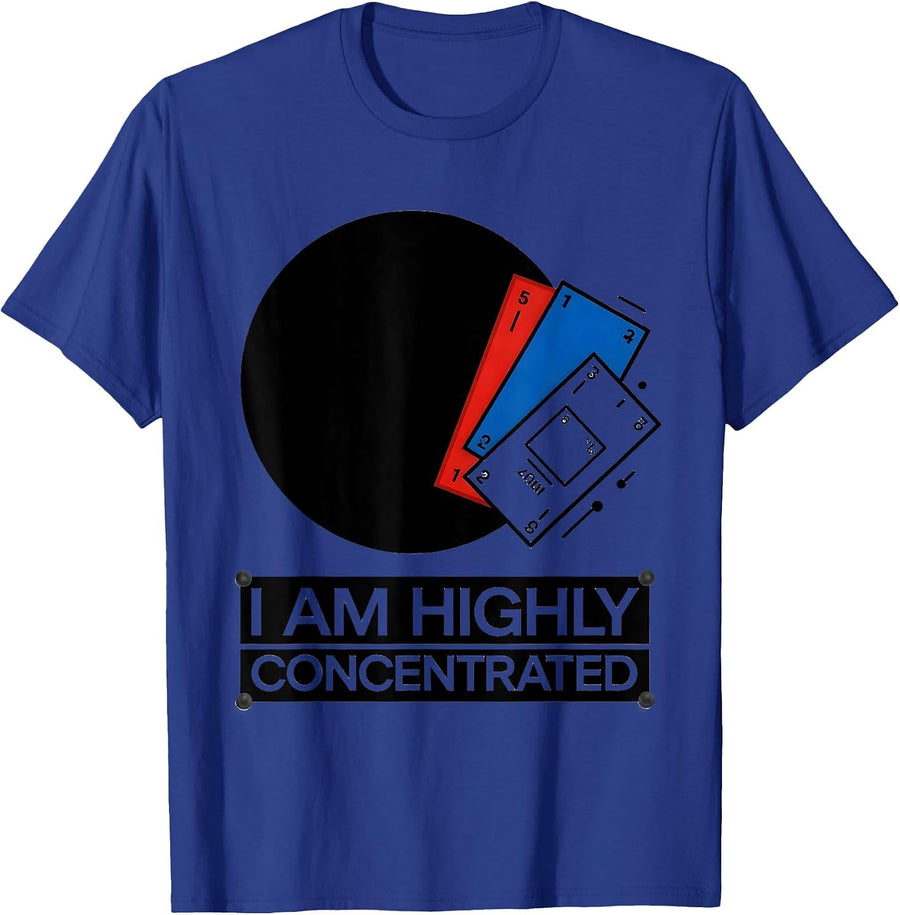 I Am Highly Concentrated Funny Chemistry Nerd Humor Periodic T-Shirt - Royal Blue