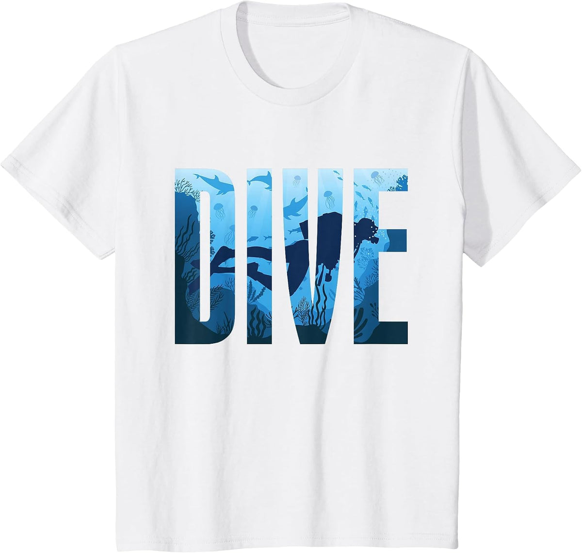 Dive Scuba Diving T-Shirt - White