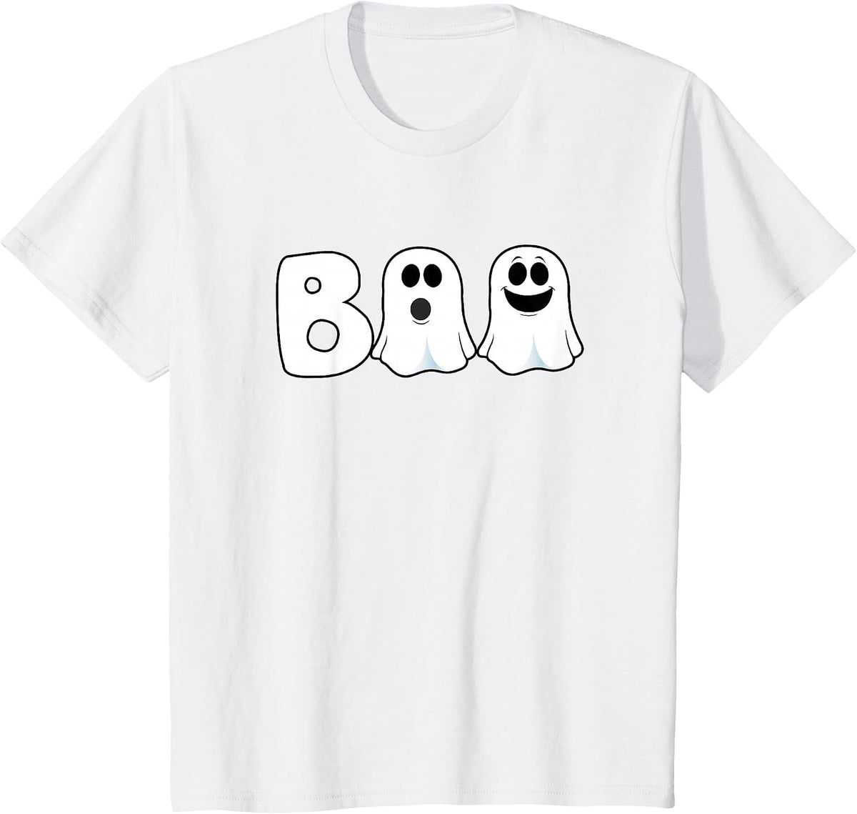 Halloween Boo Ghosts Trick Treat T-Shirt - White