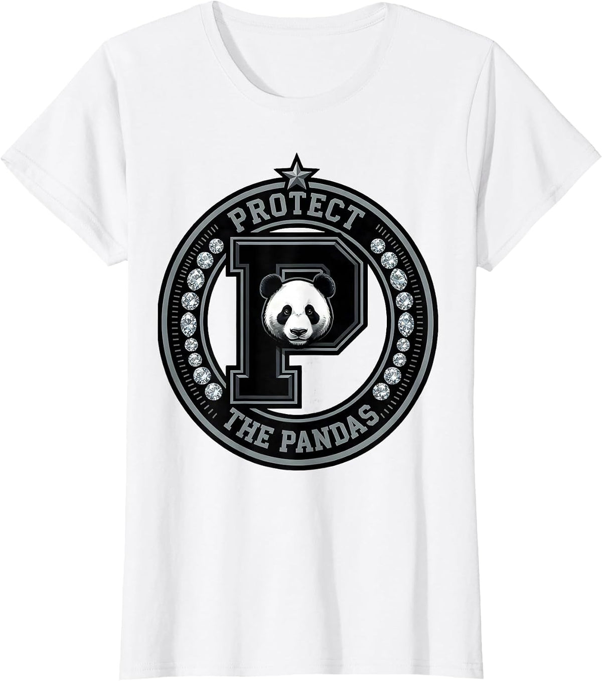 Protect the Pandas Wildlife Conservation Design T-Shirt - White