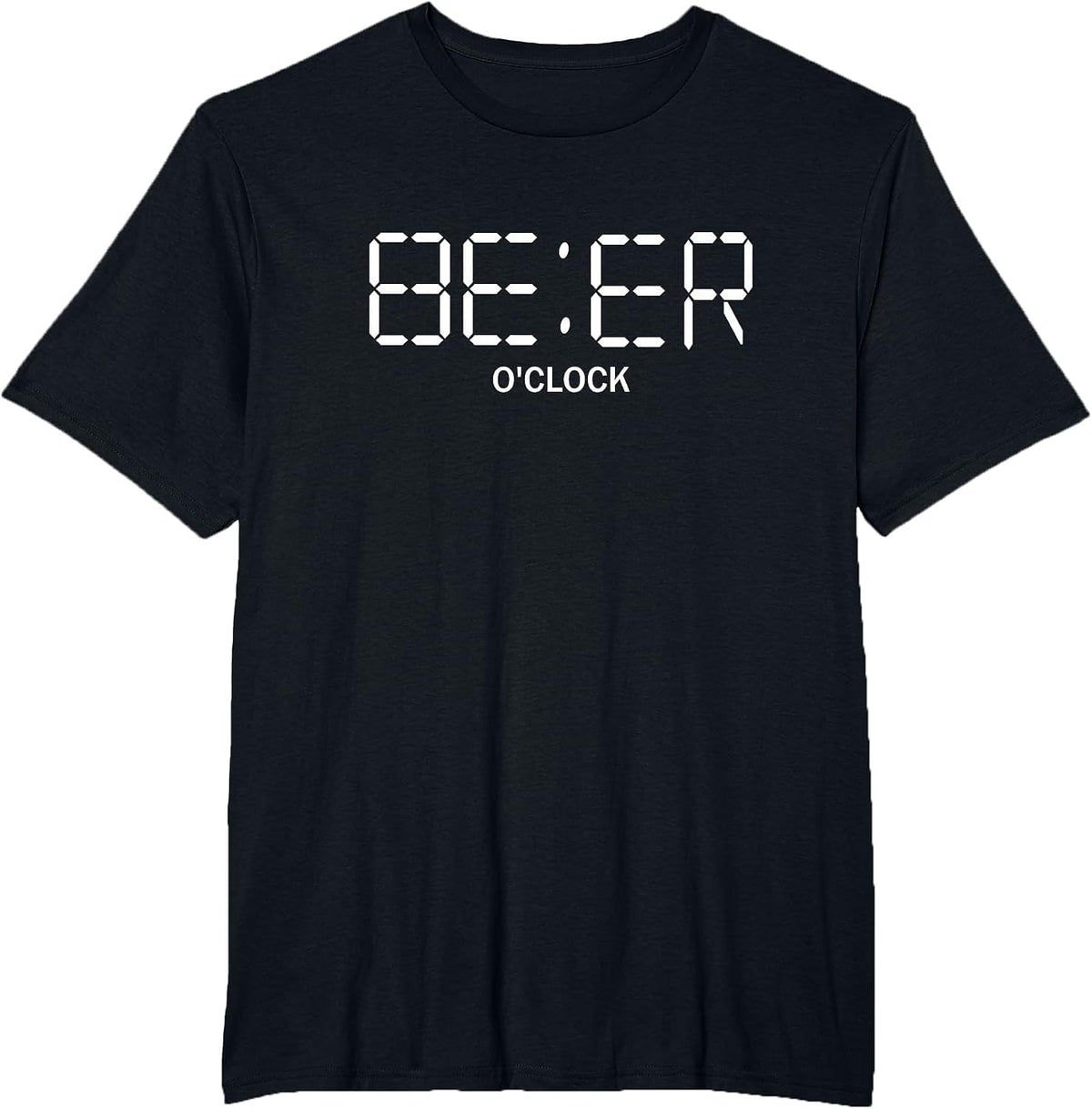 Beer O'Clock Funny Beer T-Shirt T-Shirt - Black
