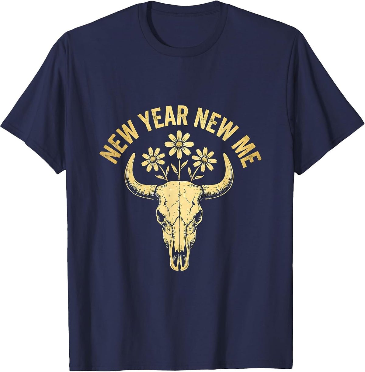 It's My Birthday New Year New Me Design T-Shirt - Navy Blue