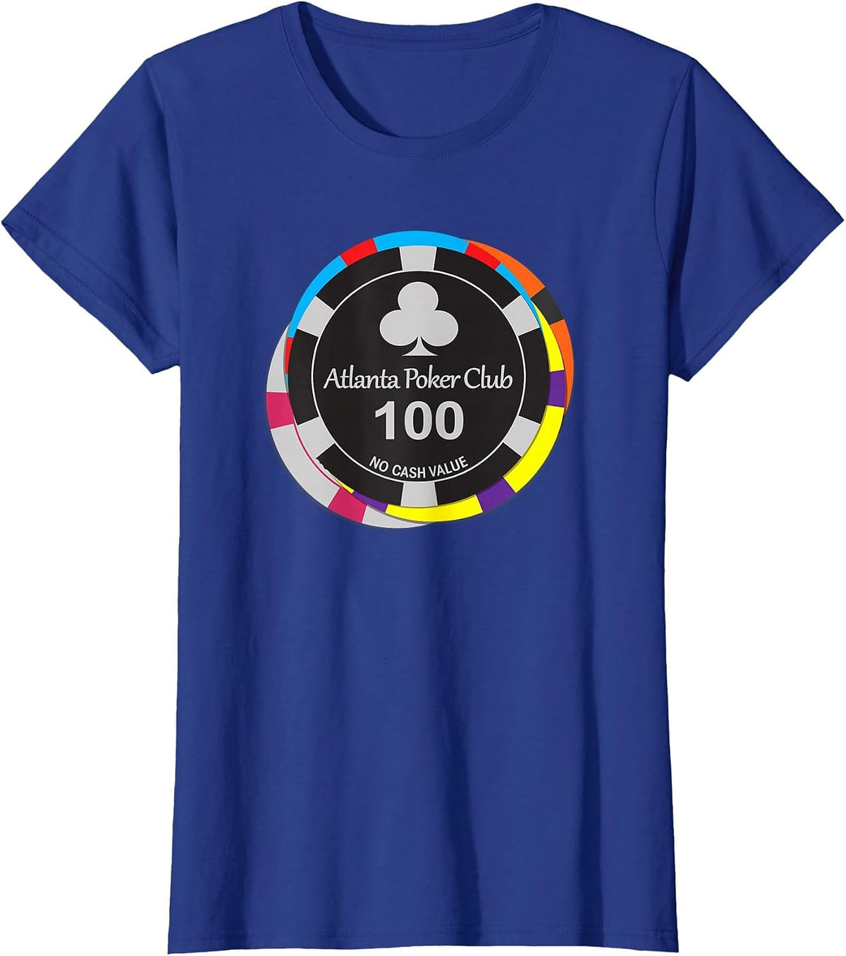 Atlanta Poker Club Big Stack T-Shirt T-Shirt - Royal Blue