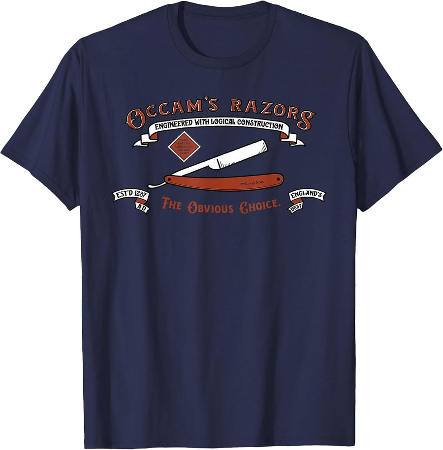 Occam's Razors - The Obvious Choice T-Shirt - Navy Blue