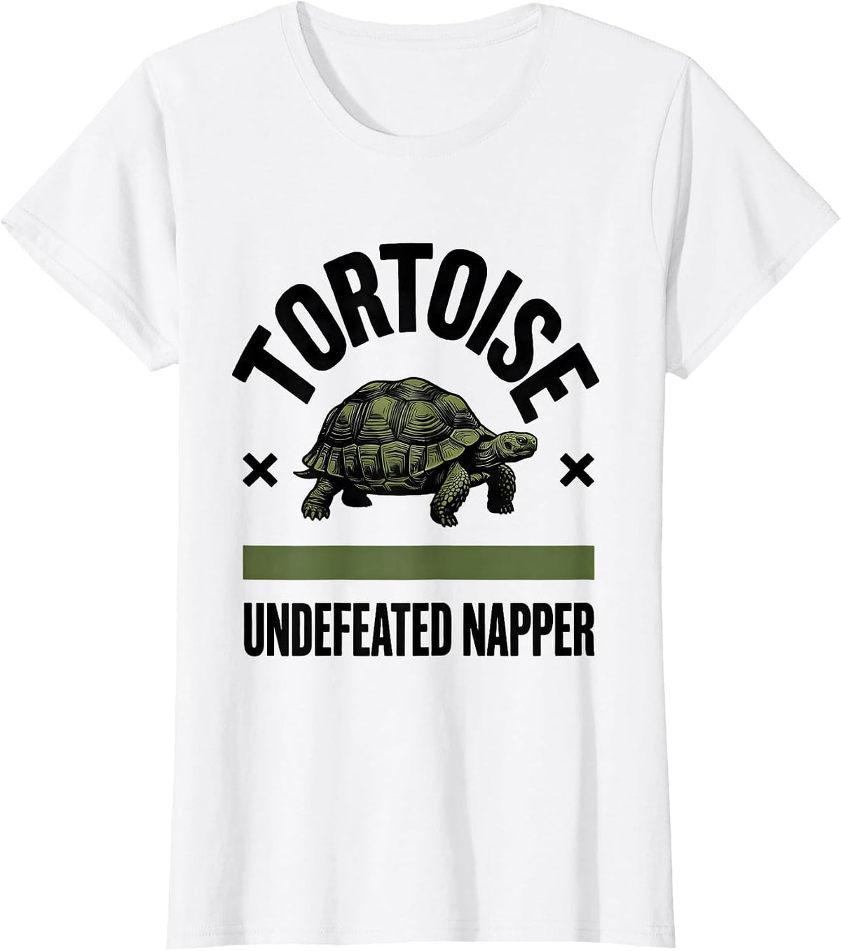 Tortoise: Undefeated Napper Funny Tortoise Lover Humor T-Shirt - White