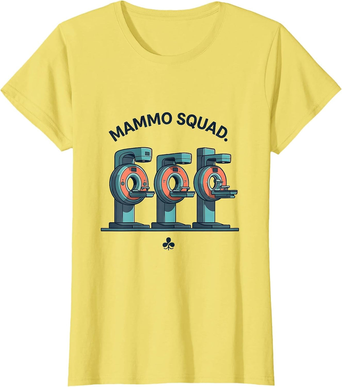 Women's Mammo Squad Radiology Tech Cute Rad Tech Occupation Pride T-Shirt - Lemon Yellow