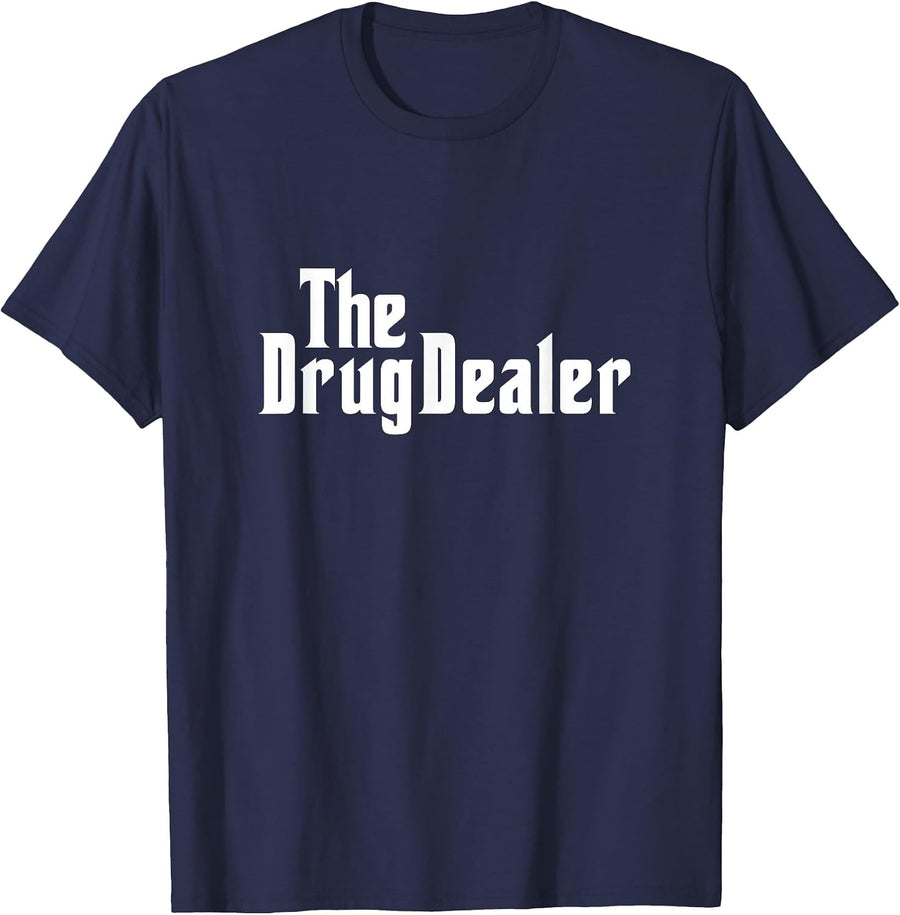 The Drug Dealer Funny Pharmacist Halloween Costume Herbalist T-Shirt - Navy Blue