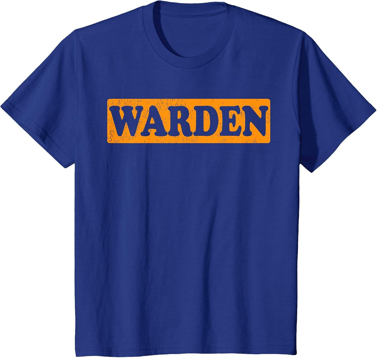 Warden Halloween Costume T-Shirt - Royal Blue