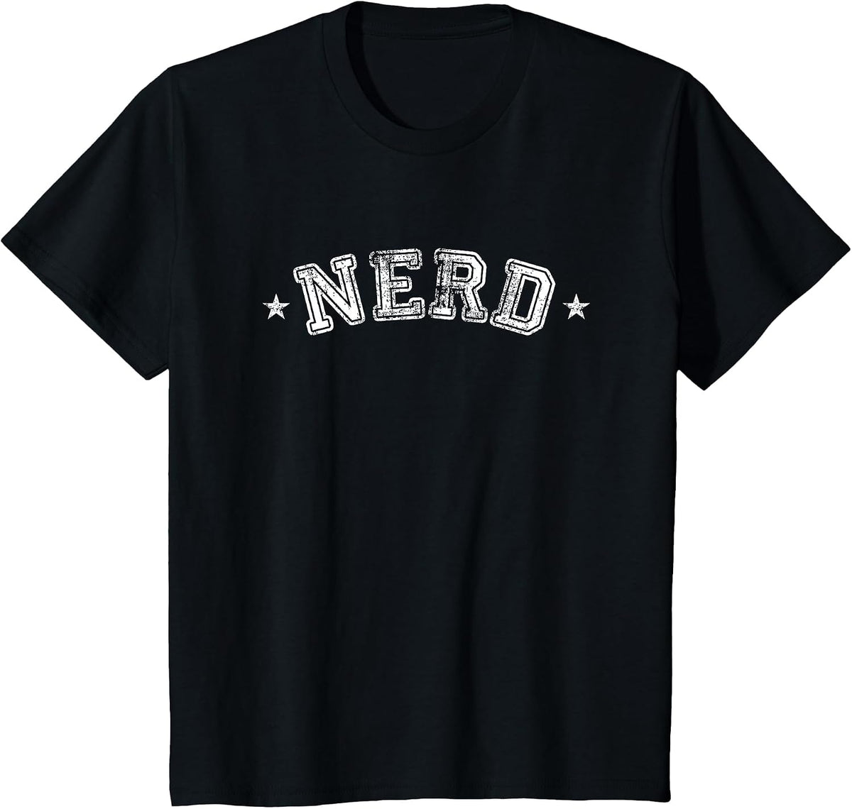 Nerd Distressed | Funny IT Geek Geeky for Men Women Nerd T-Shirt - Black
