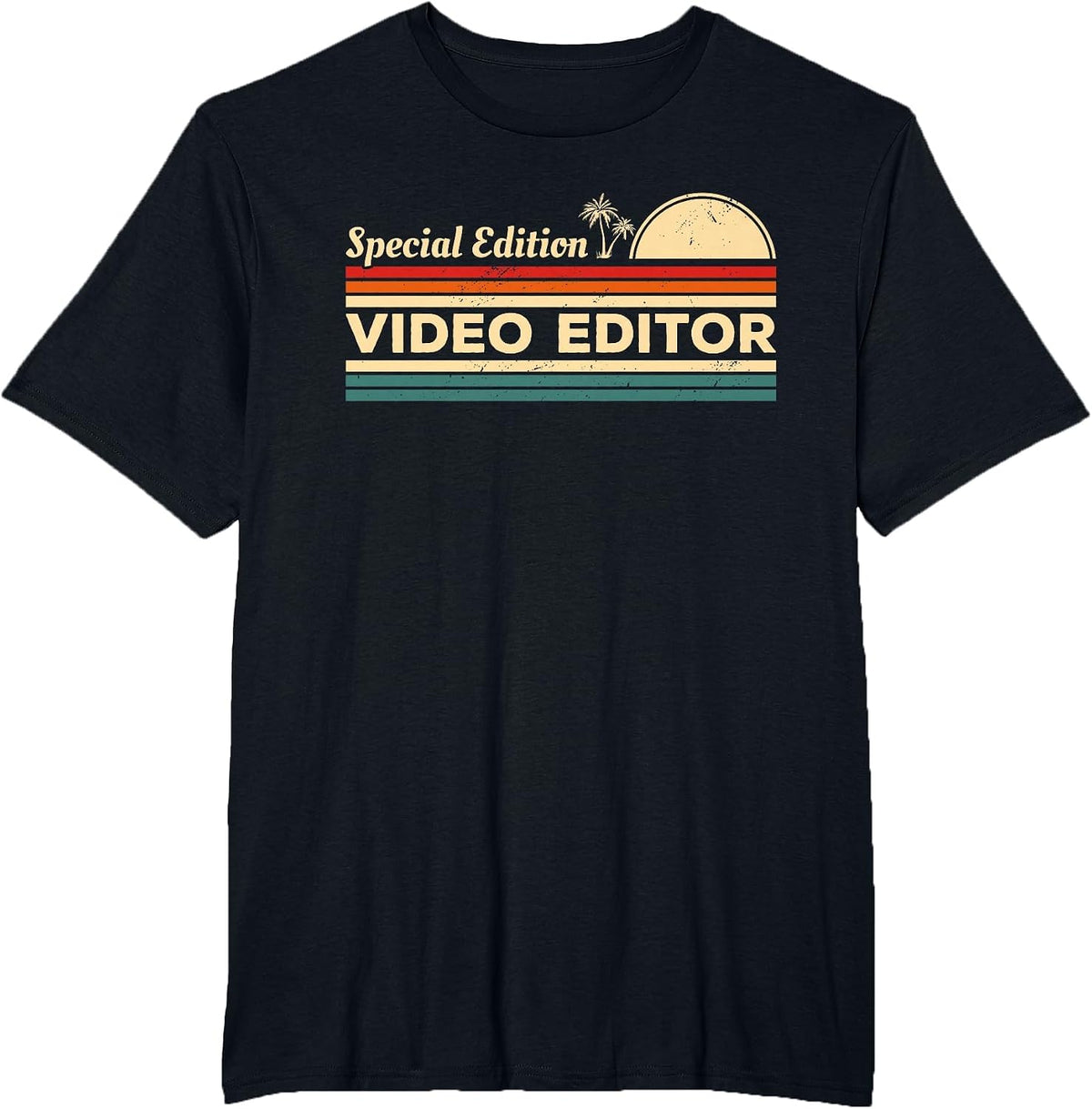 Vintage Special Edition Video Editor Editing T-Shirt - Black