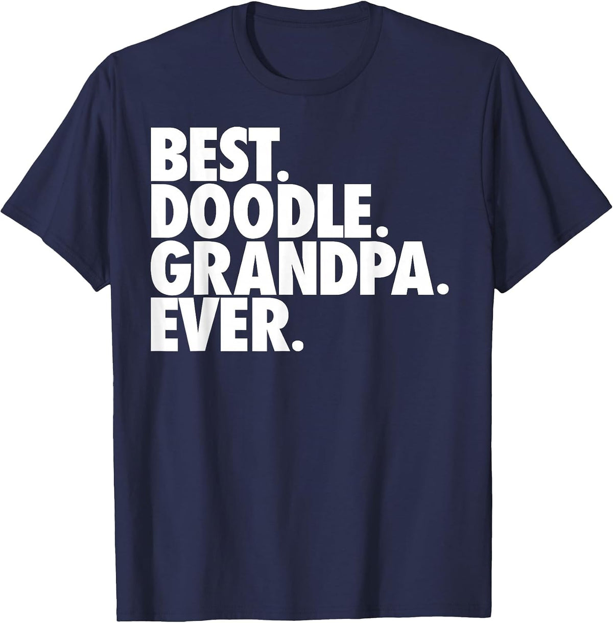 Goldendoodle Grandpa - Best Doodle Grandpa T-Shirt - Navy Blue
