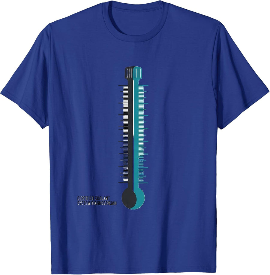 Certified Coolant System Diagnostician Funny Mechanic Auto T-Shirt - Royal Blue