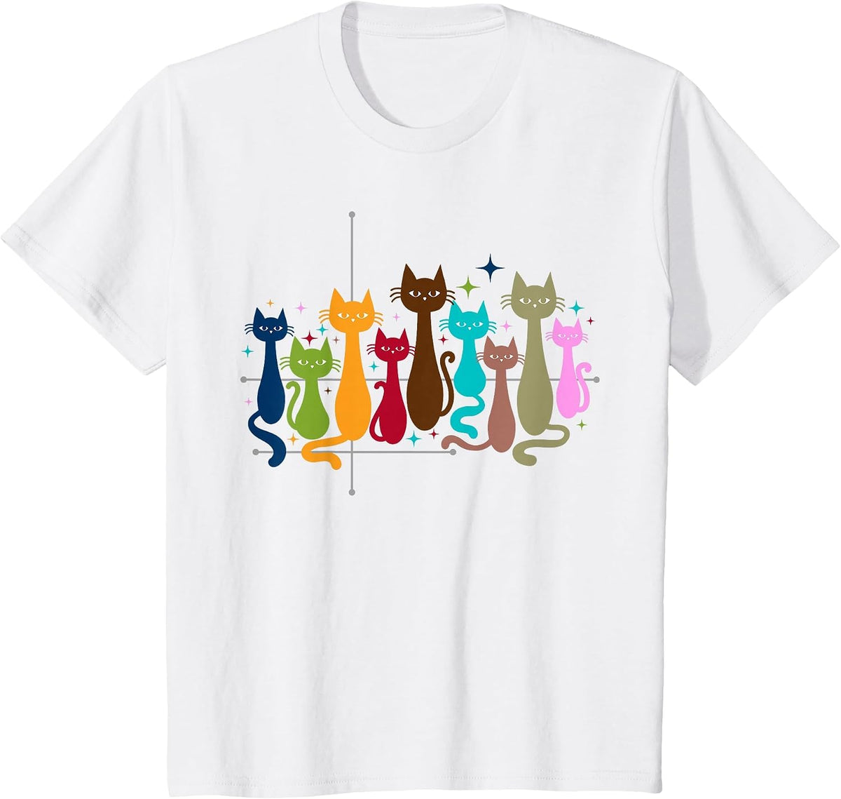 Classic Art Kitten Lover Vintage Artwork Cute Cat T-Shirt - White