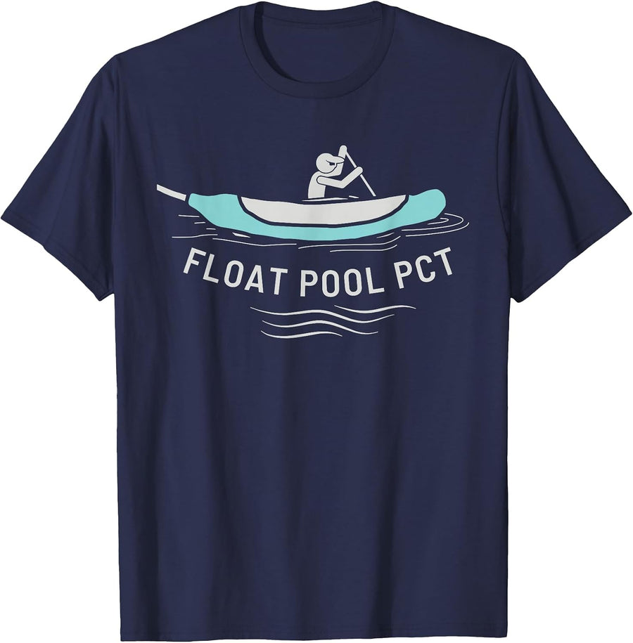 Float Pool PCT Patient Care Tech Healthcare Worker Nurse T-Shirt - Navy Blue