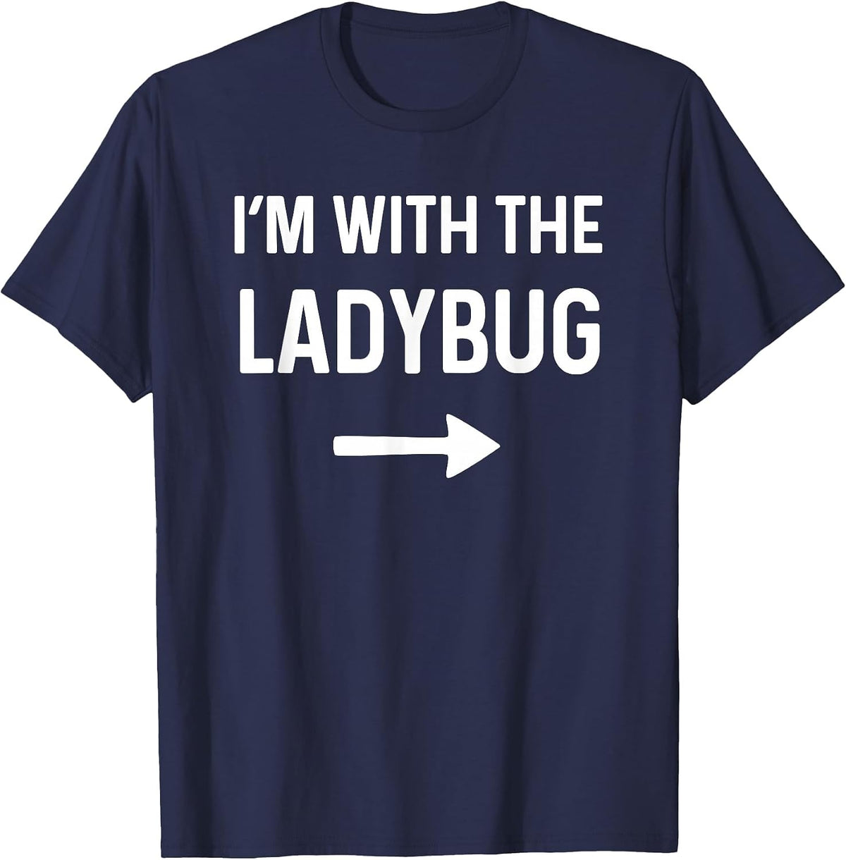 with The Ladybug Funny Halloween Costume T-Shirt - Navy Blue