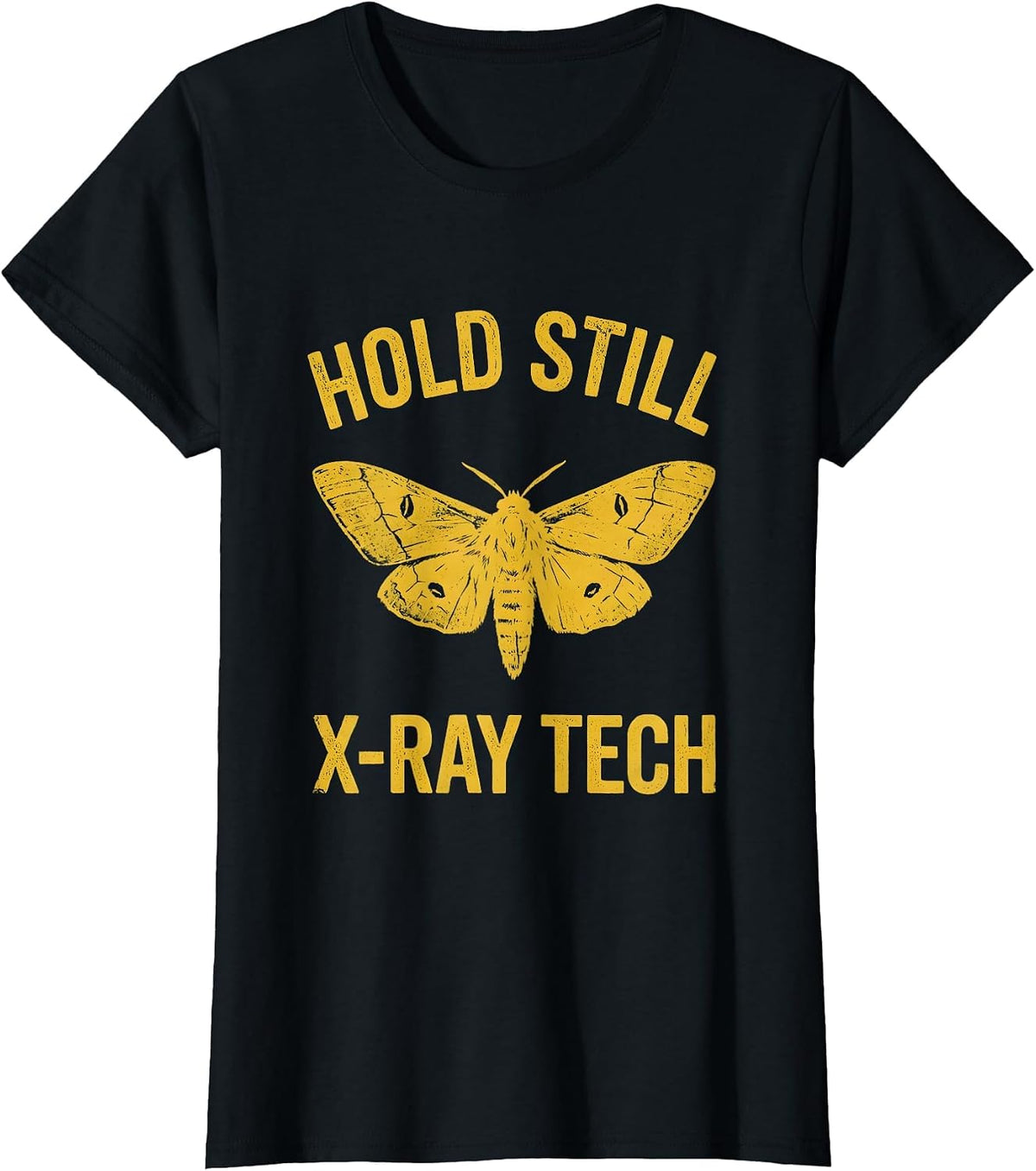 Hold Still — X-Ray Tech Boho Vintage Radiology Tech Gift T-Shirt - Black