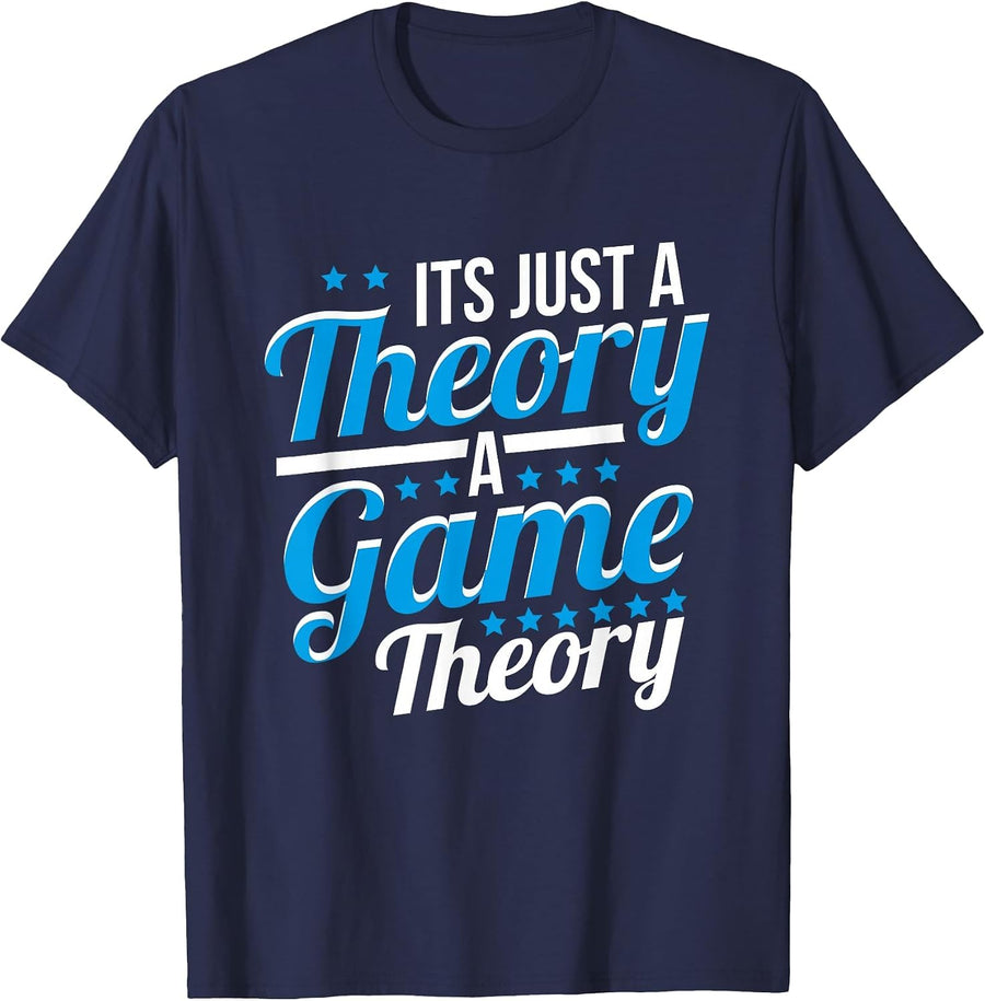 Nur Eine Spieltheorie Game Theory Mathematik Wirtschaft T-Shirt - Navy Blue