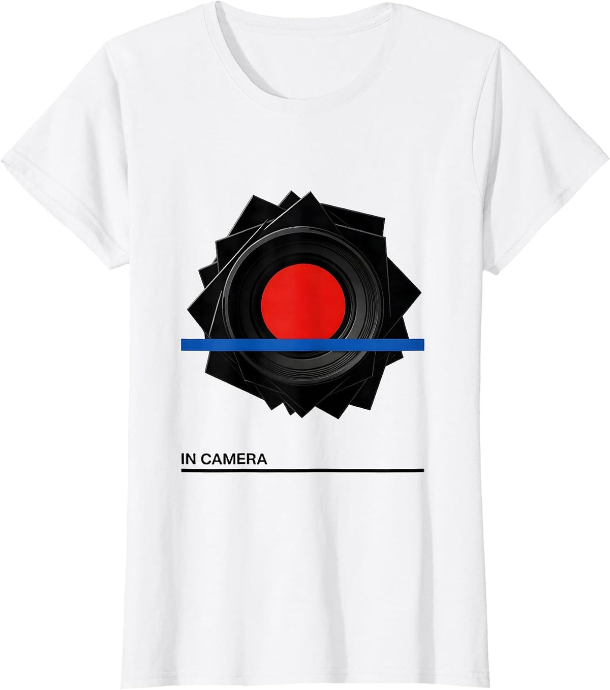 Women's In Camera Bauhaus Modernist Funny Lawyer Attorney Gift T-Shirt - White