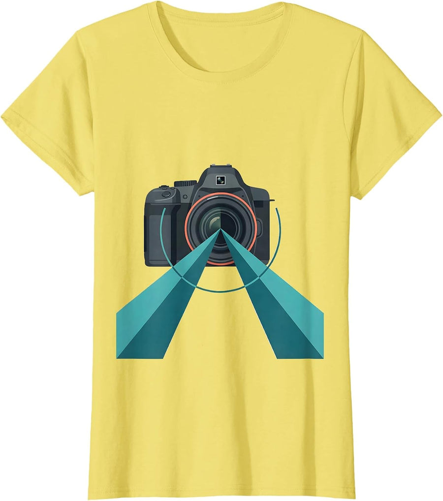 Women's Geometric Angle Math Teacher Nerdy Pun Humor T-Shirt - Lemon Yellow