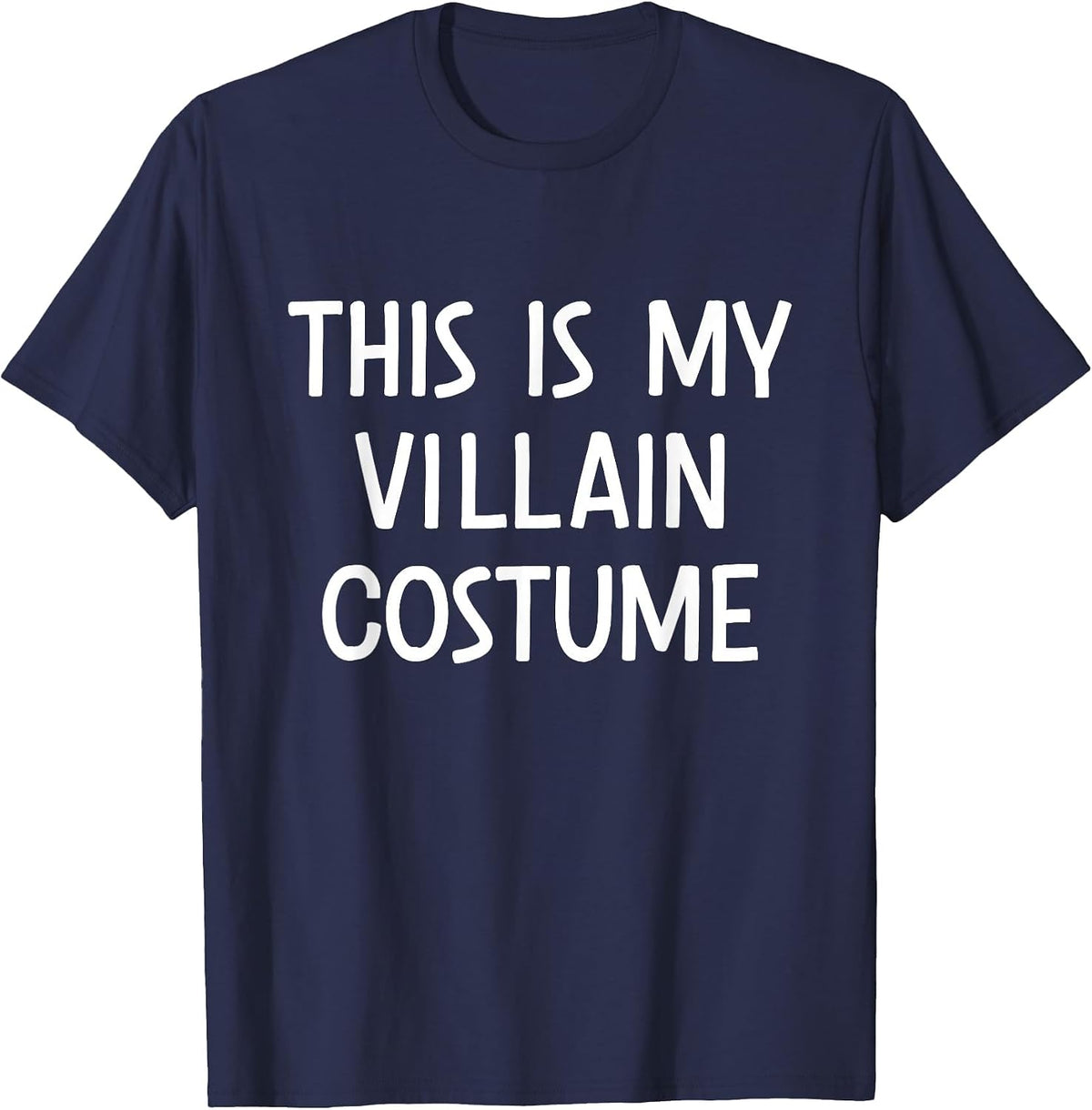 This is My Villain Costume Halloween T-Shirt - Navy Blue