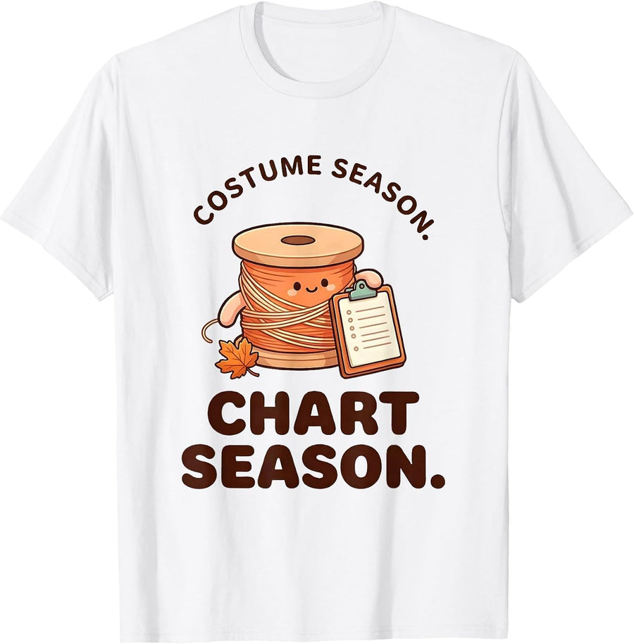 Men's Costume Season Chart Season Cute Kawaii Dental Hygienist T-Shirt - White