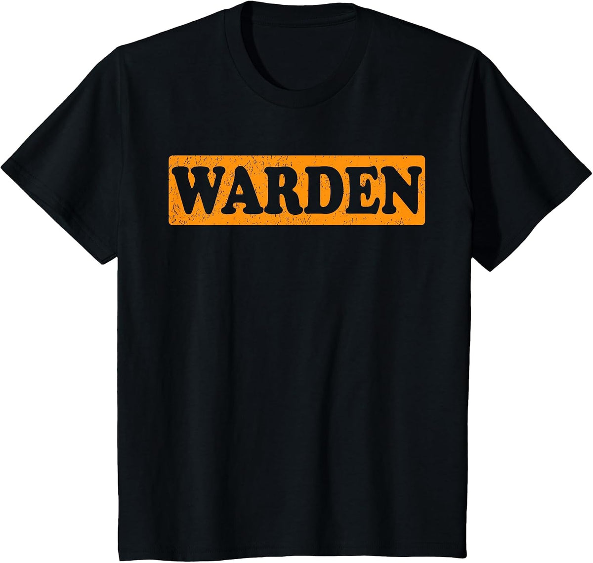 Warden Halloween Costume T-Shirt - Black