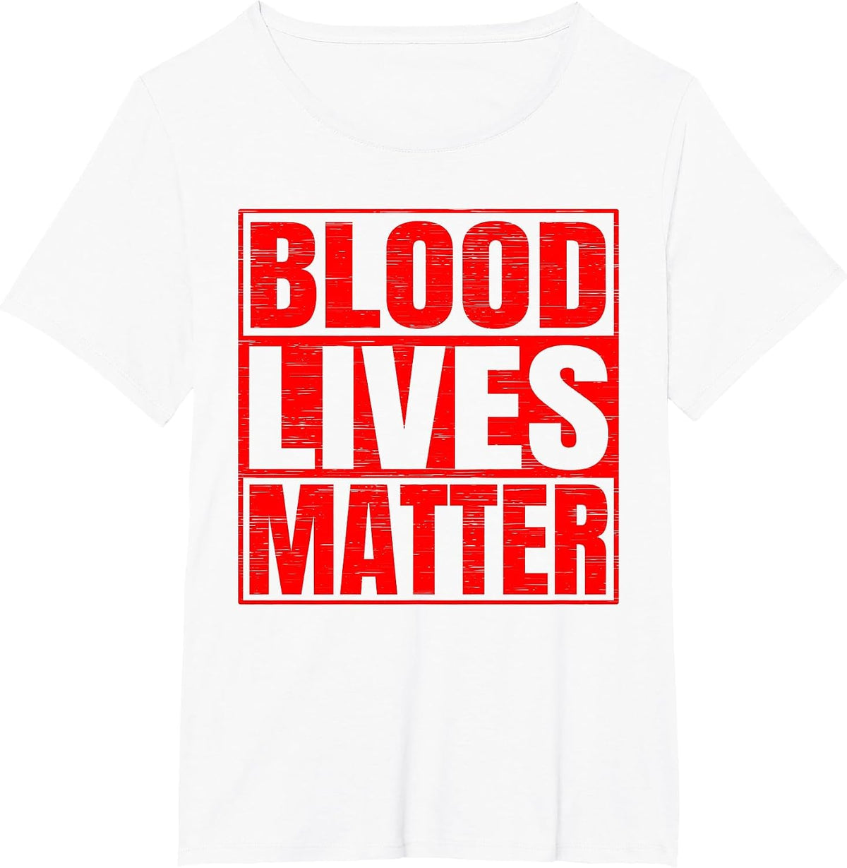 Blood Lives Matter Bloods Gang Hip-Hop Gangster T-Shirt - White