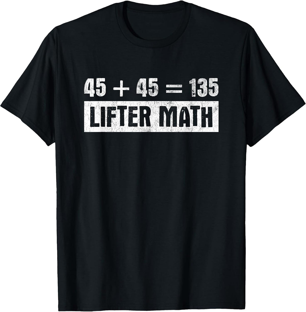Lifter Math Squat Deadlift Bench Bodybuilding Powerlifting T-Shirt - Black