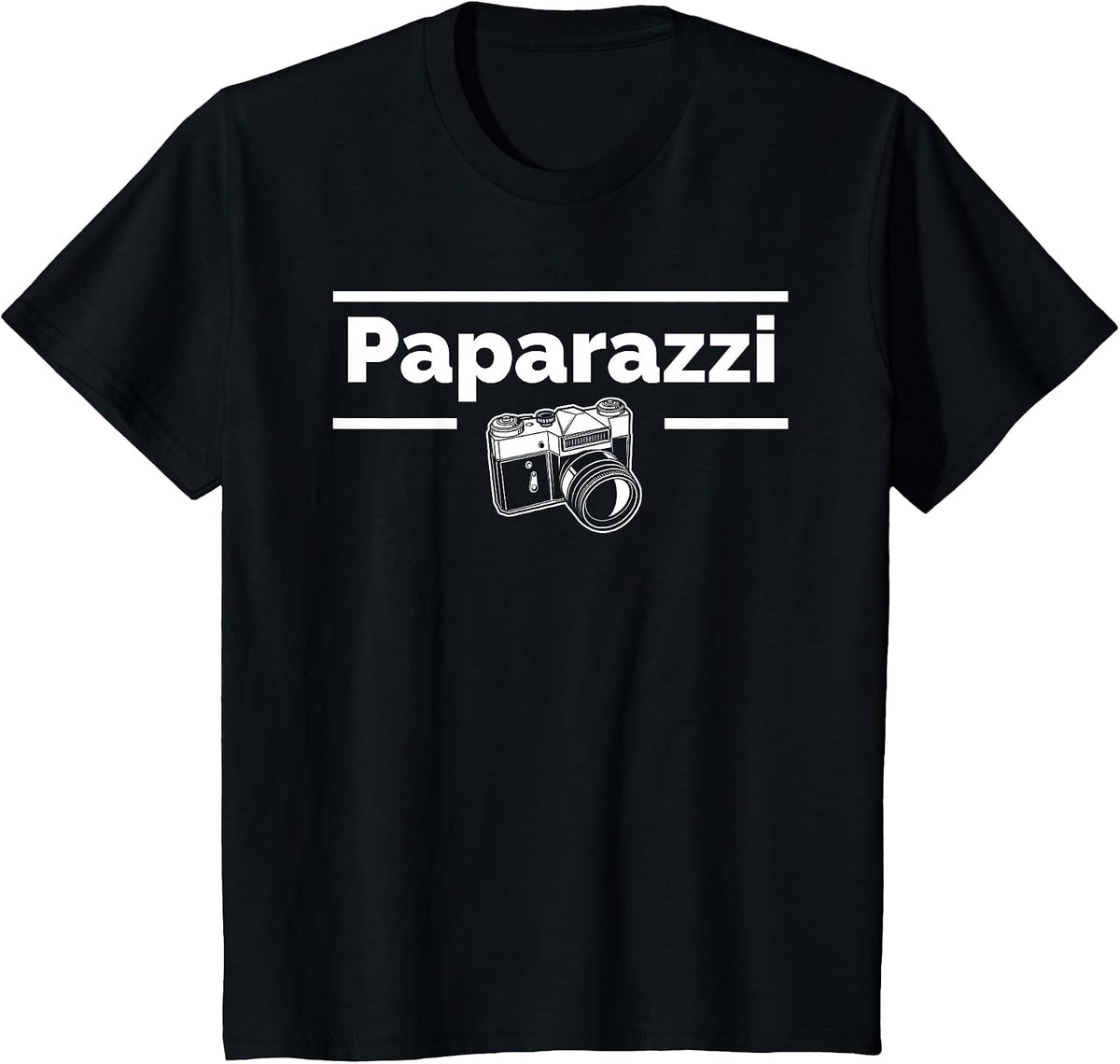 Paparazzi Photography Photographer T-Shirt - Black