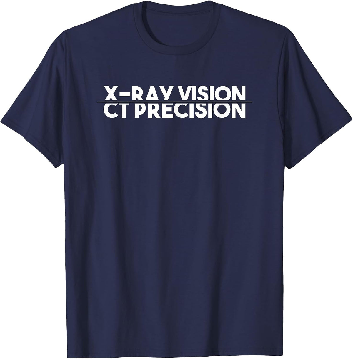 Funny Radiology Computed Tomography Radiologist CT Tech T-Shirt - Navy Blue