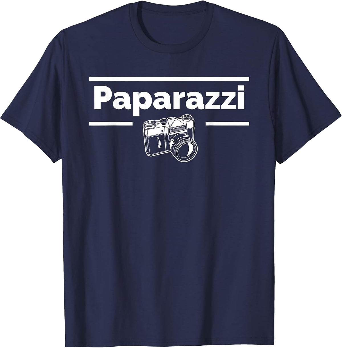 Paparazzi Photography Photographer T-Shirt - Navy Blue