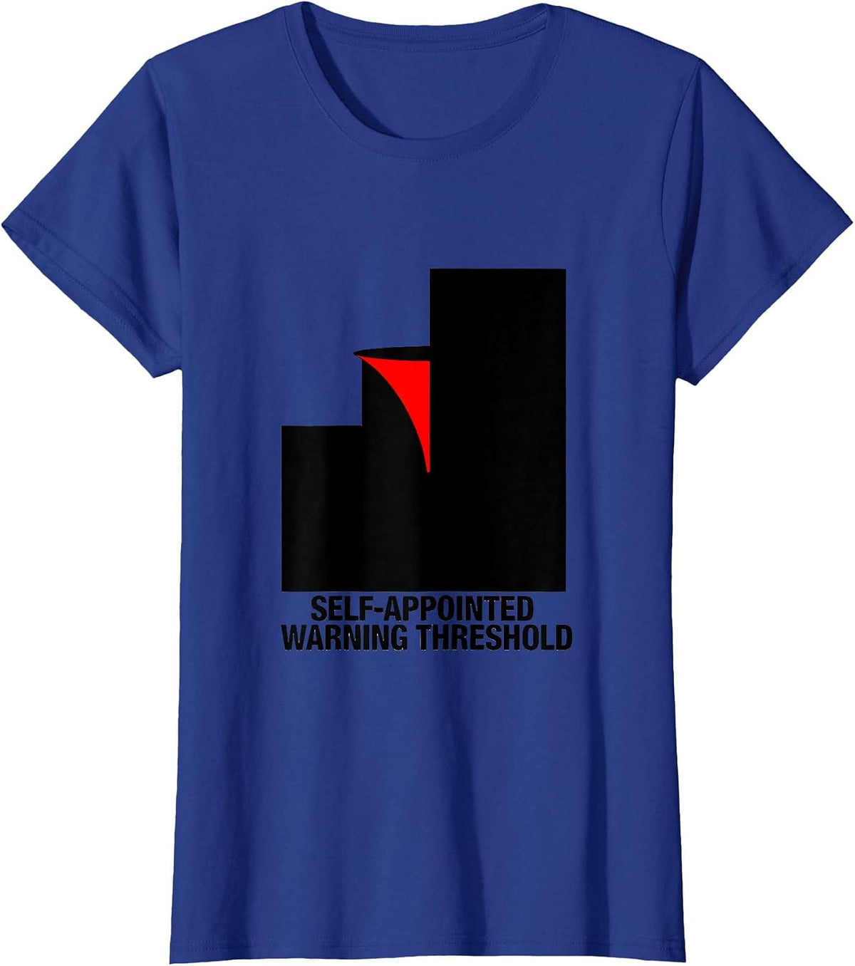 Women's Self-Appointed Warning Threshold Storm Chaser Meteorology T-Shirt - Royal Blue