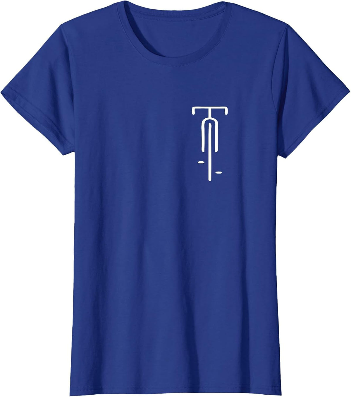 Bicycle Logo Minimal Retro for Bicycle Lovers T-Shirt - Royal Blue