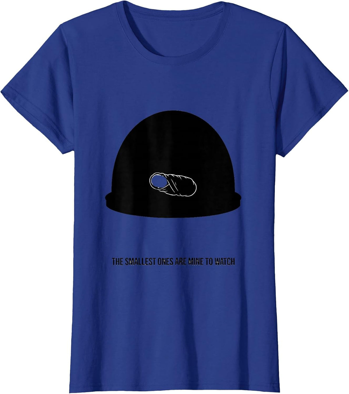 Women's The Smallest Ones Are Mine to Watch Cute NICU Nurse T-Shirt - Royal Blue
