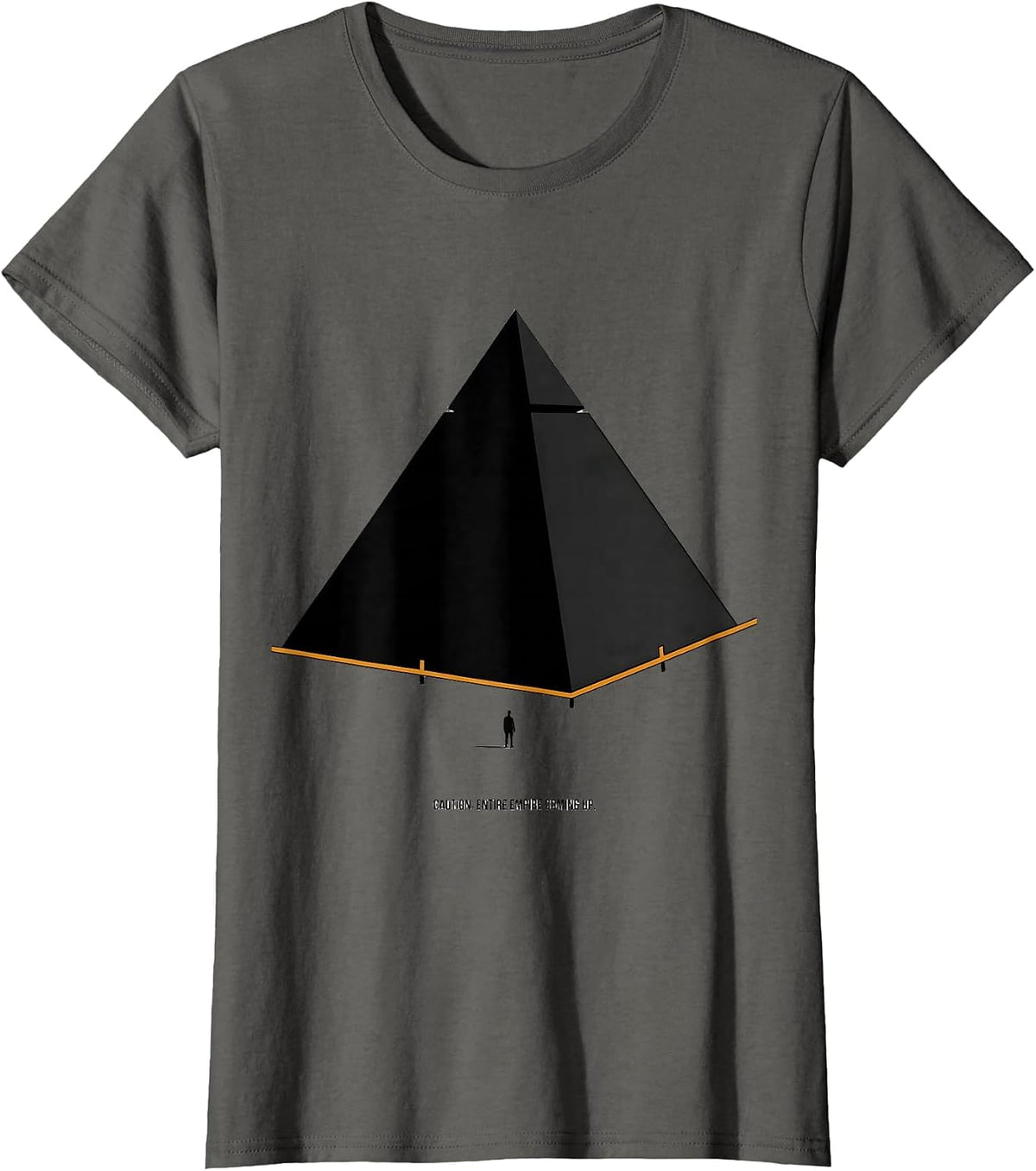 Women's Caution: Entire Empire Coming Up Funny History Teacher T-Shirt - Asphalt Grey