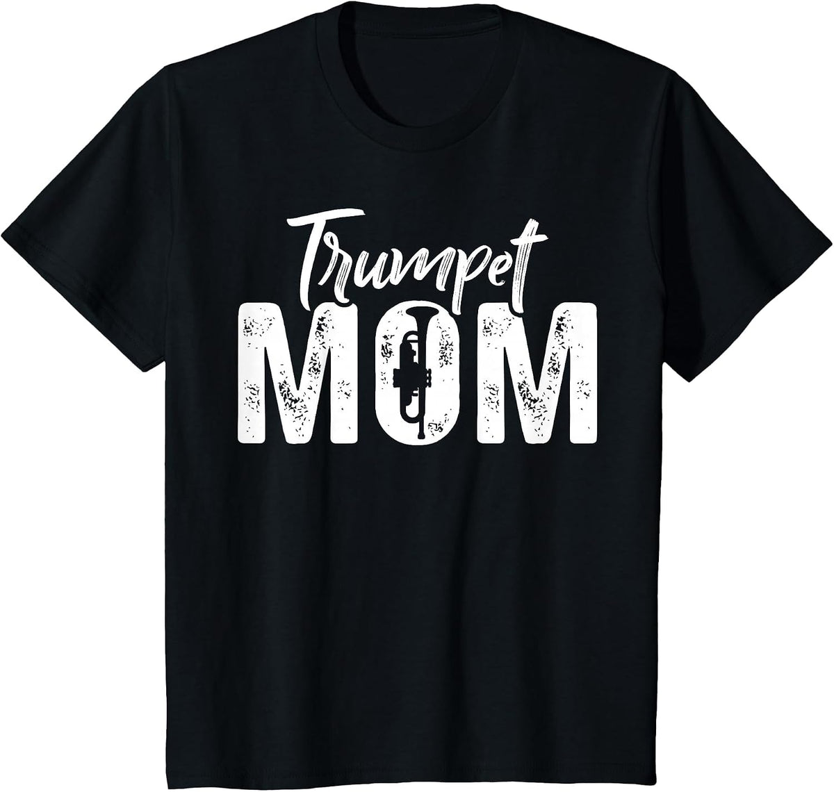 Trumpet Player Mom Mother Trumpet Mom T-Shirt - Black